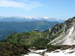 Blick zur Hofp�rglh�tte