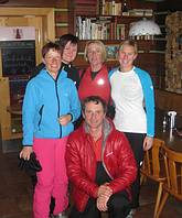 die Freeridegruppe mit Martin Scherr
