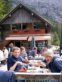 die verdiente Jause auf der Holzmeisteralm