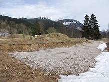 ein Schotterplatz blieb....