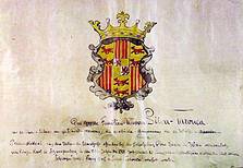das Wappen von Ernst Emanuel Graf von Sylva Tarouca, Foto Park Hotel Pruhonice