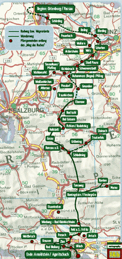 Wegroute aus: http://wegdesbuches.evang.at