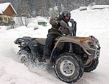 Quadspuren im Schnee..