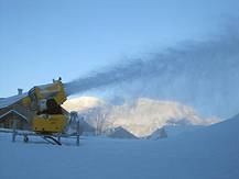 Schneekanone am Hornspitz