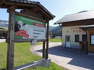 Das ist die Fleischerei vom Vieh Heli in Gosau