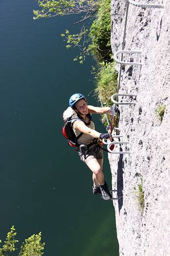 Klettersteig über dem Gosausee