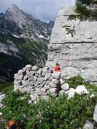 Grobsteinh�tte auf 1.640 m Seeh�he, verfallen, Foto Dr. Schmid