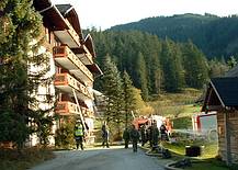 Feuerwehr�bung beim Sporthotel