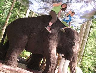 oder auf dem Urzeitwald Mammut reiten