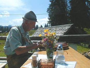 Zithermusik bei der Leutgebh�tte