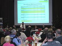 Anwesende Beitragszahler im Kulturzentrum Gosau