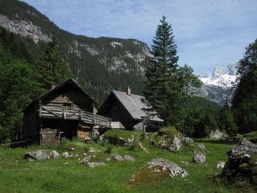 Vordere Holzmeisteralm beim Gosausee, Drehort f�r Die Wand