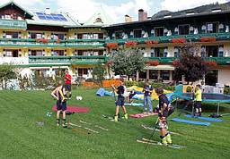 Trocken Training im Garten des Sommerhofs