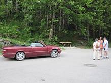 Absperrung am Gosausee wegen Dreharbeiten