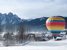 Heissluftballon im Gosautal, J�nner 2011