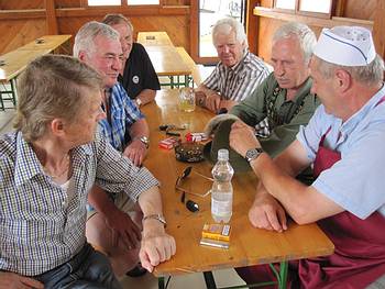 auch der Stammtisch wird betreut