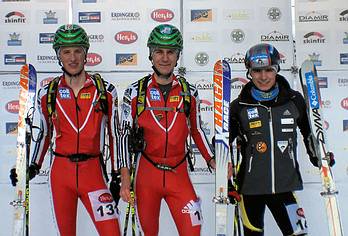 Daniel Rohringer am Siegerpodest der Hochkönigstrophy