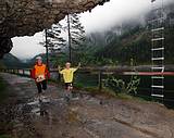 Viele junge L�ufer lie�en sich vom kalten Wetter die Stimmung nicht verderben