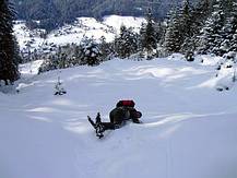 weiche Schneelandung