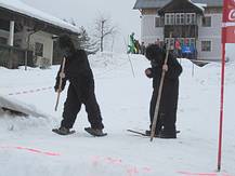 Affen am Schanzentisch