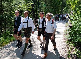 F�hrung auf dem neuen Rundweg im Hintertal mit Ing. Siegfried Gamsj�ger