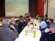Vorstellung Straßennamen in Gosau, Präsentaion von Arbeitskreisleiter Gerhard Mayr