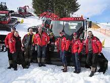 ein Dank geht auch an alle Mitarbeiter in der Skiregion, hier die Ratrackfahrer