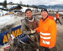Sieger Valentin Rehrl mit Organisator Andi Gamsj�ger