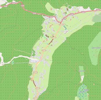 Gosauer Ortsplan Übersicht, unter www.openstreetmap.org