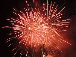 Feuerwerk in Gosau, Nacht der Ballone