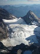 Der Gro�e Gosaugletscher aus der Luft am 3.10.2011