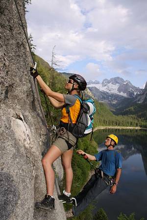 Laserer Alpin Klettersteig am Gosausee