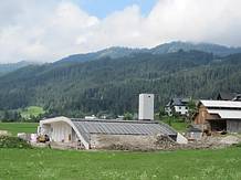 geschwungenes Flachdach