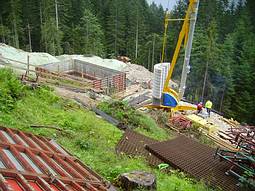Bauarbeiten Wassergenossenschaft Hornquelle Gosau