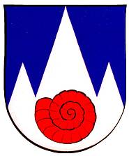 Das Gosauer Gemeindewappen, entworfen von Alois Groi�