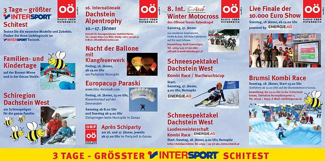 Schneespektakel Gosau Programm 2009