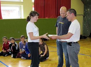 �bergabe der Selbstverteidgungsdiplome