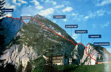 Kletterroute am Donnerkogel