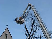 Feuerwehreinsatz in luftiger H�he