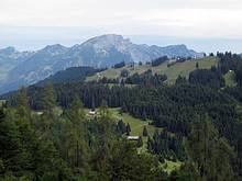 Blick zur�ck zur Edtalm und zum Gamsfeld