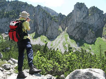 Blick in das Felssturzgebiet 2009