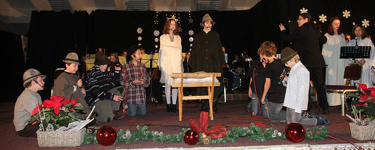 Weihnachtsfeier der Musikhauptschule Gosau im Vitalhotel Gosau