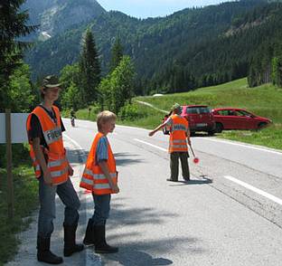 die Feuerwehrjugend im Einsatz