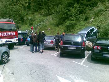 Parkplatz unterhalb der Kurzparkzone