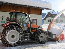 Schneefr�se hinter dem Gemeindeamt