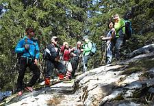 unterwegs Richtung Stieg mit dem AV Ortsgruppe Gosau