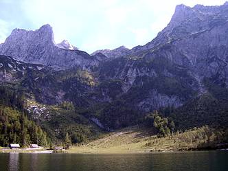 die Holzmeisteralm am Hinteren Gosausee