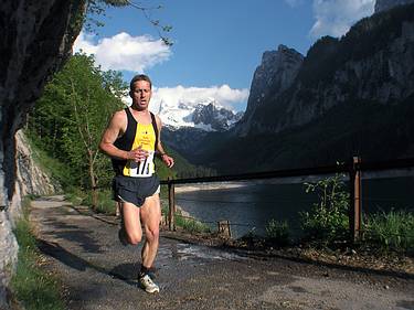 Peter Nutz beim Training am Gosausee, Foto Posch