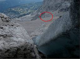 Der mittlerweile lange Wege von der Adamekhütte zum Gletscher