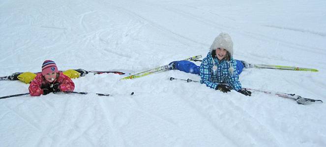 zuerst aufw�rmen und dann im Schnee abk�hlen